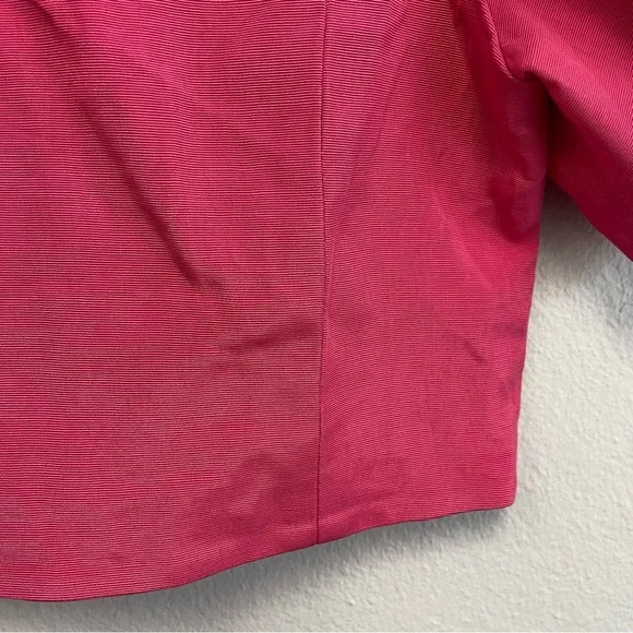 Alice + Olivia Joslyn Puff Sleeve Cropped Top in Wild Pink Size 2 - Picture 6 of 14